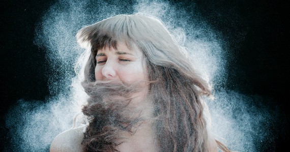 Young girl with long hair